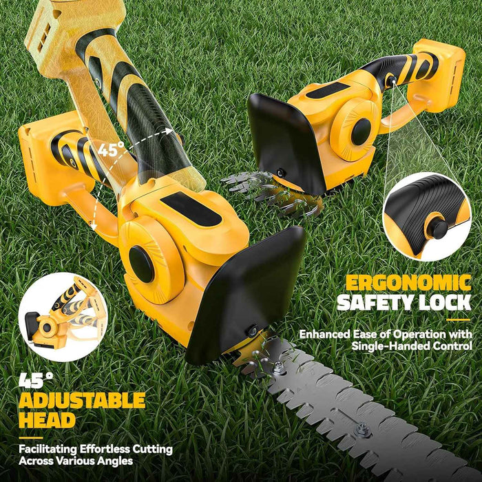 Portable Cordless Electric Hedge Trimmer for Yard and Garden