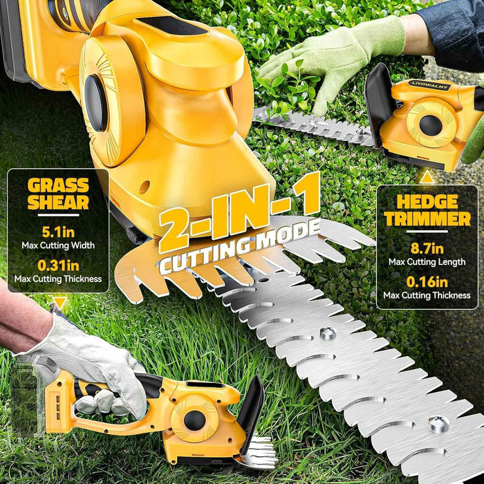 Portable Cordless Electric Hedge Trimmer for Yard and Garden